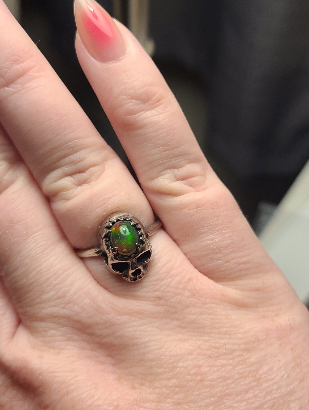 Arcana Obscura Animus Apertus Opal Ring - Picture 6 of 7